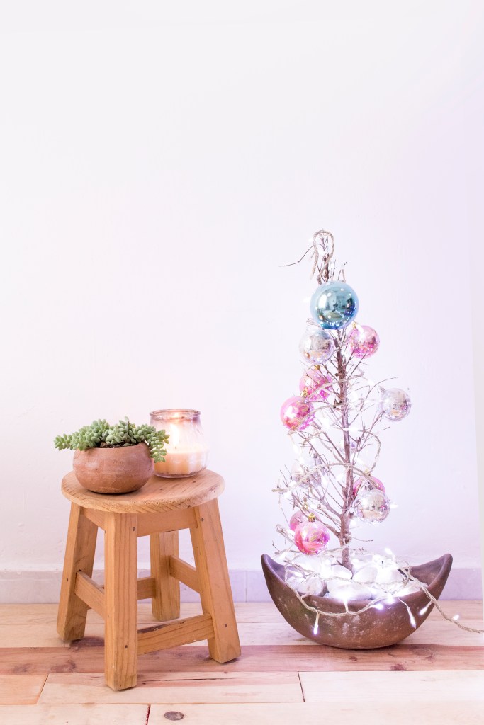 Decoración estudio fotografía árbol navidad