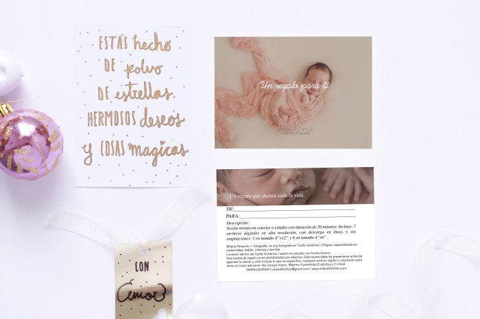 Tarejta de regalo navideño