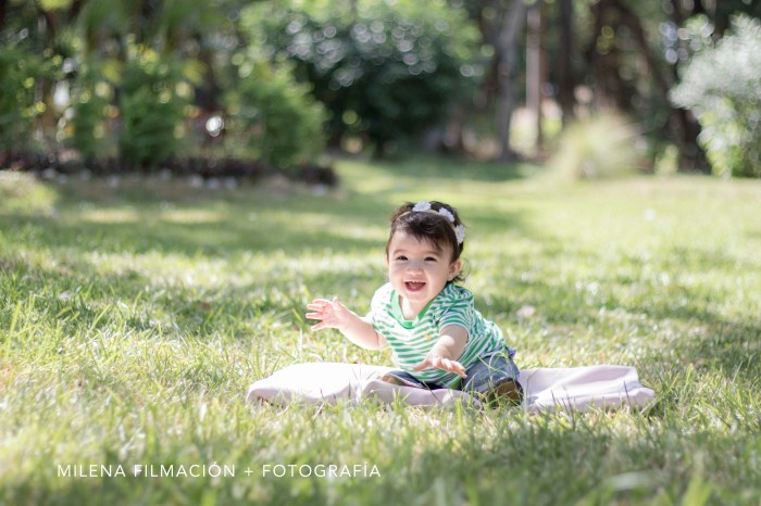 Sesión exterior bebé 8 meses