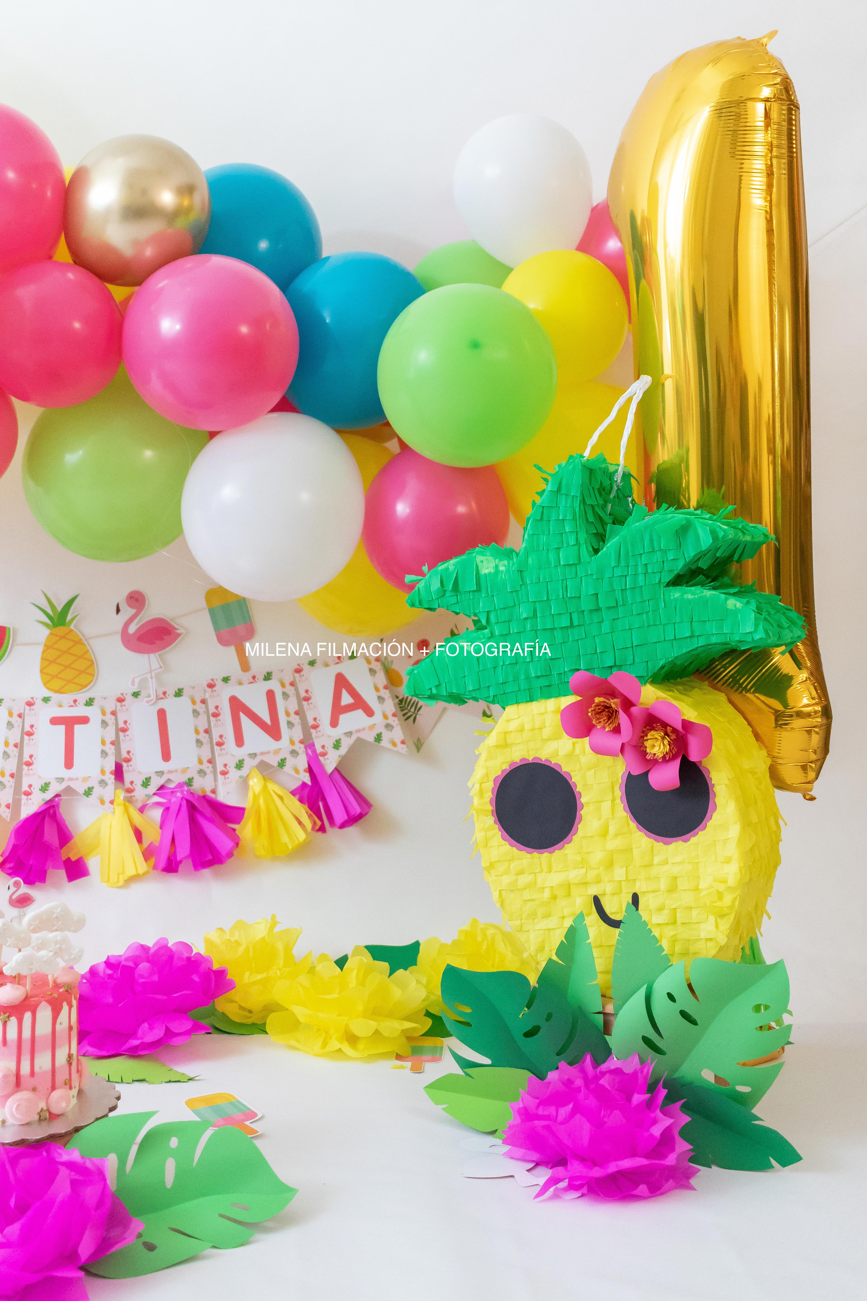 piñata piña sesión smash the cake