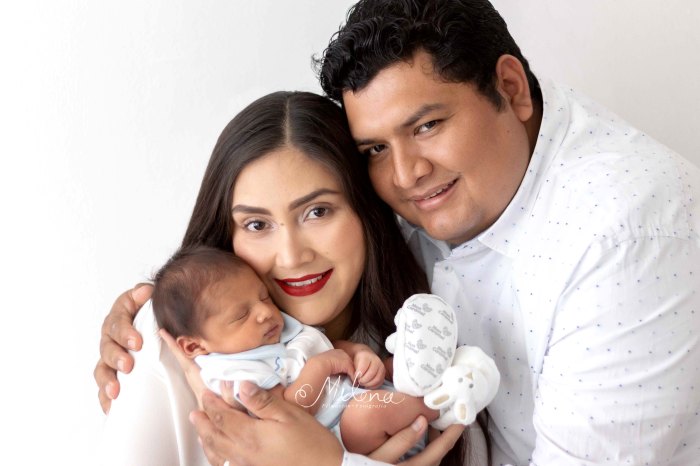 familia sesión recién nacido