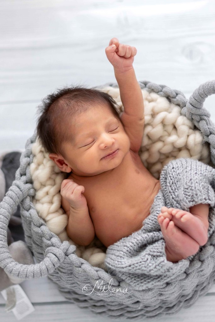 bebé sesión newborn estudio